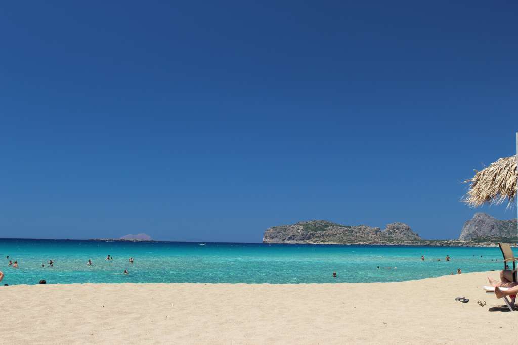 A Sunny Beach In Crete